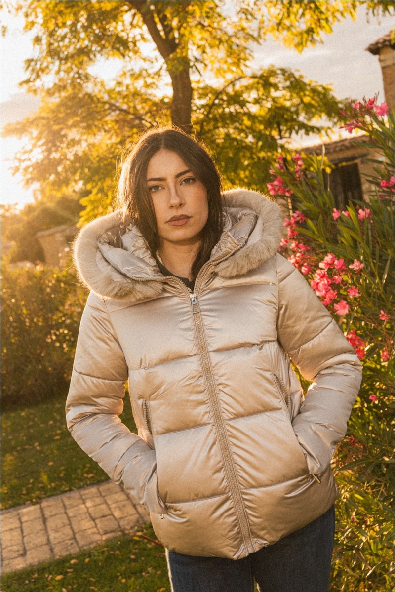 Cazadora Kacey Topo