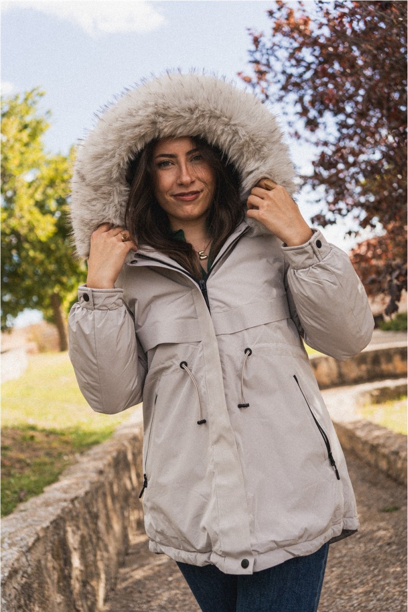 Abrigo Lauretta Beige