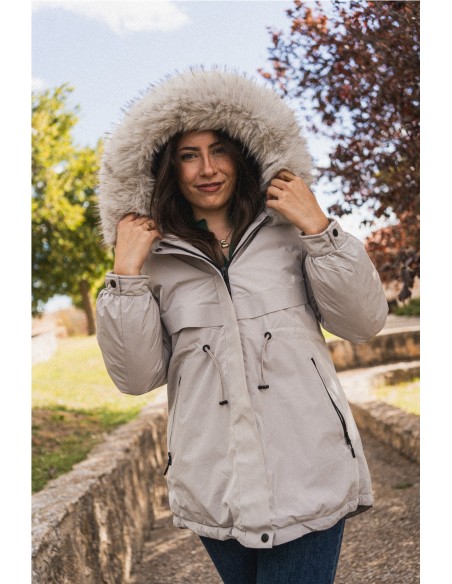 Abrigo Lauretta Beige