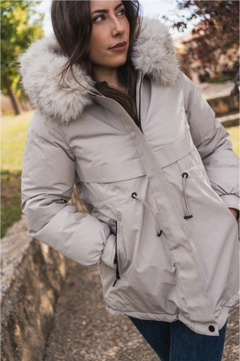 Abrigo Lauretta Beige