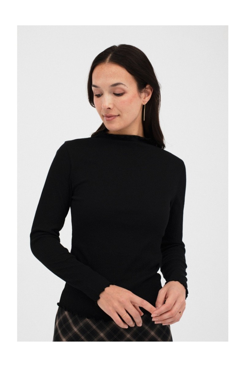 Camiseta Komorebi Mus&Bombón Negra