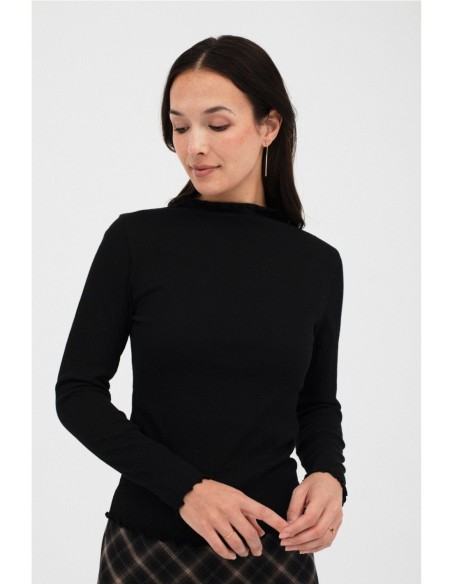 Camiseta Komorebi Mus&Bombón Negra