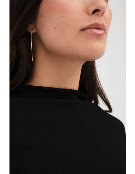 Camiseta Komorebi Mus&Bombón Negra