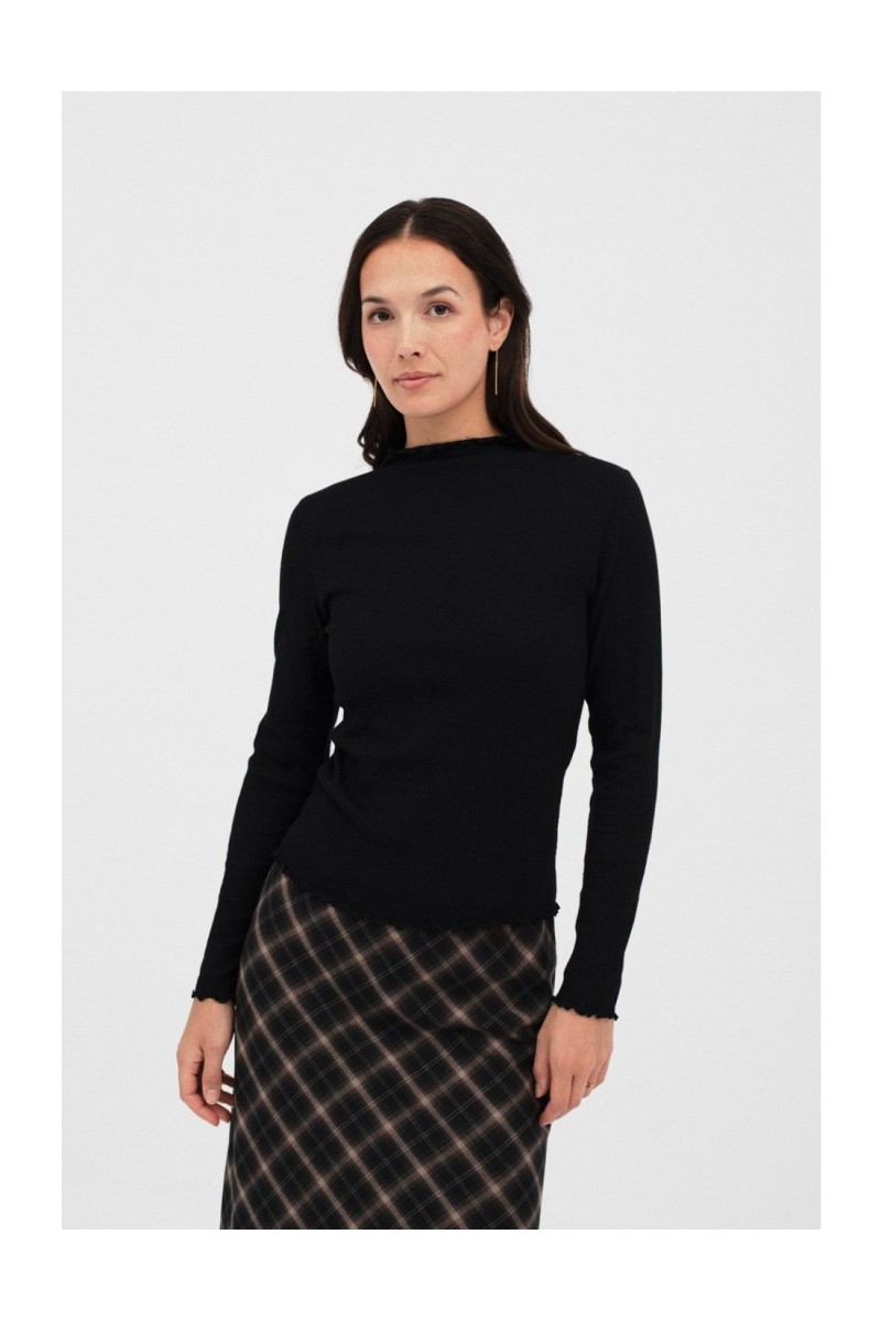 Camiseta Komorebi Mus&Bombón Negra