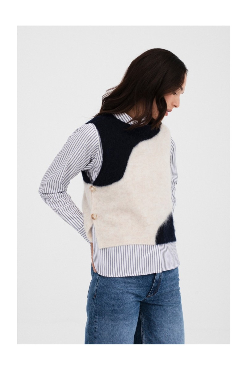 Chaleco Aiete Mus&Bombón Marino