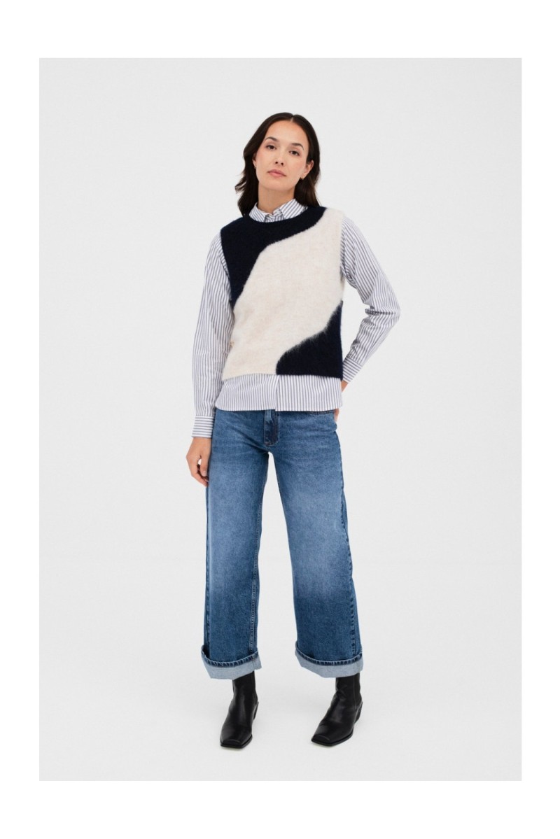 Chaleco Aiete Mus&Bombón Marino