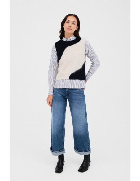 Chaleco Aiete Mus&Bombón Marino