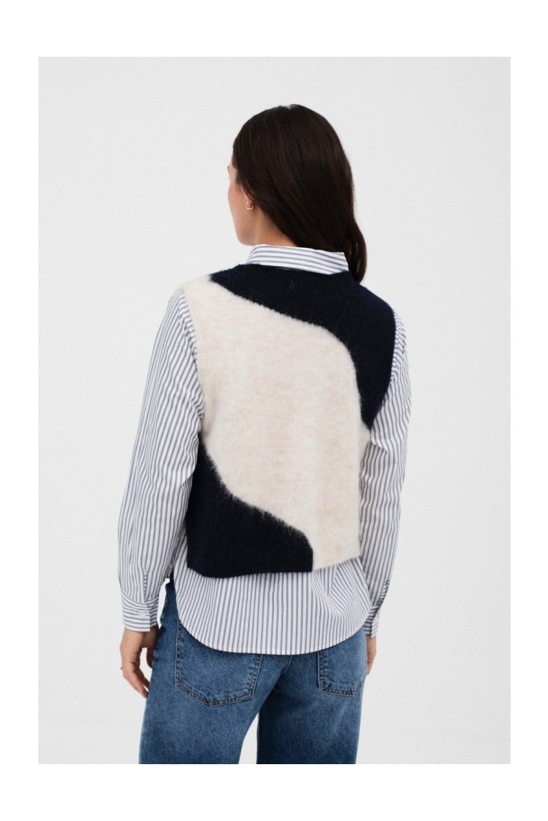 Chaleco Aiete Mus&Bombón Marino