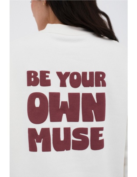 Sudadera Cimadevilla Mus&Bombón Crudo