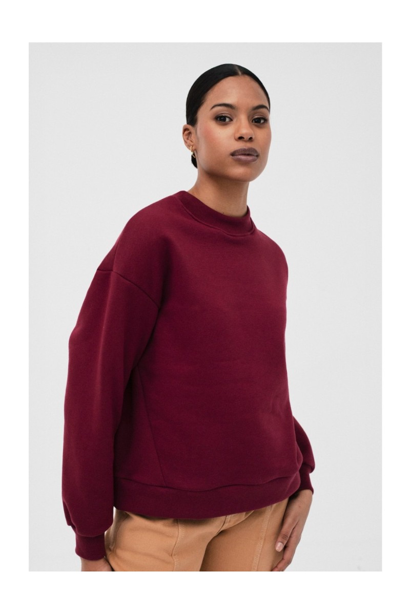 Sudadera Cimadevilla Mus&Bombón Granate