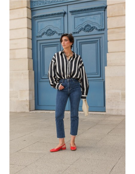 Vaquero Recto Maryline AZUL