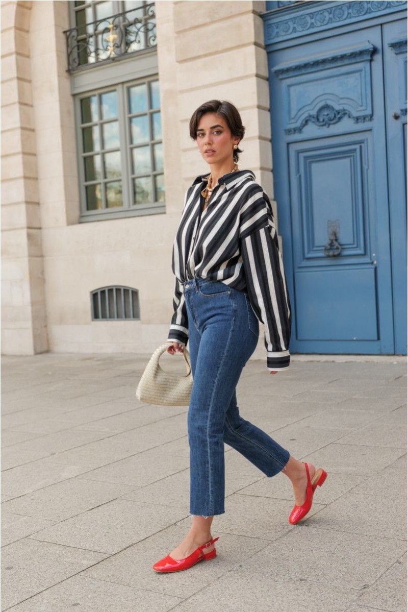 Vaquero Recto Maryline AZUL