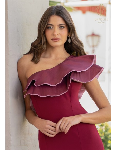 Vestido Vera Mariquita GRANATE