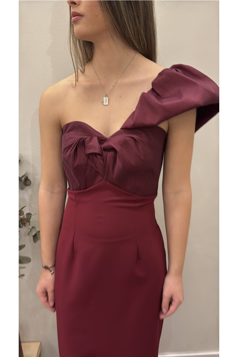 Vestido Bonanza Mariquita Granate