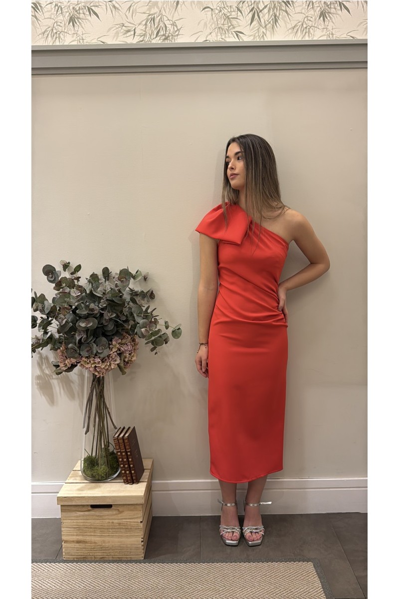 Vestido Atardecer Mariquita Rojo