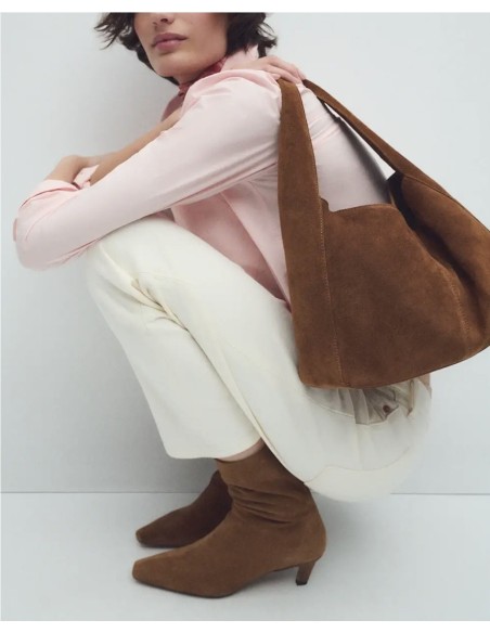 Bolso Suede EseOese Marrón