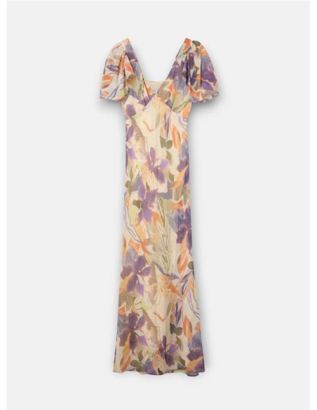 Vestido Flores Silbon