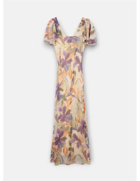 Vestido Flores Silbon