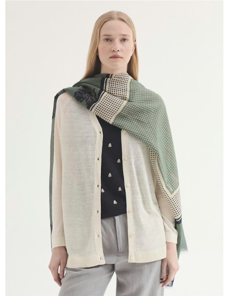 Fular Dots NiceThings Verde