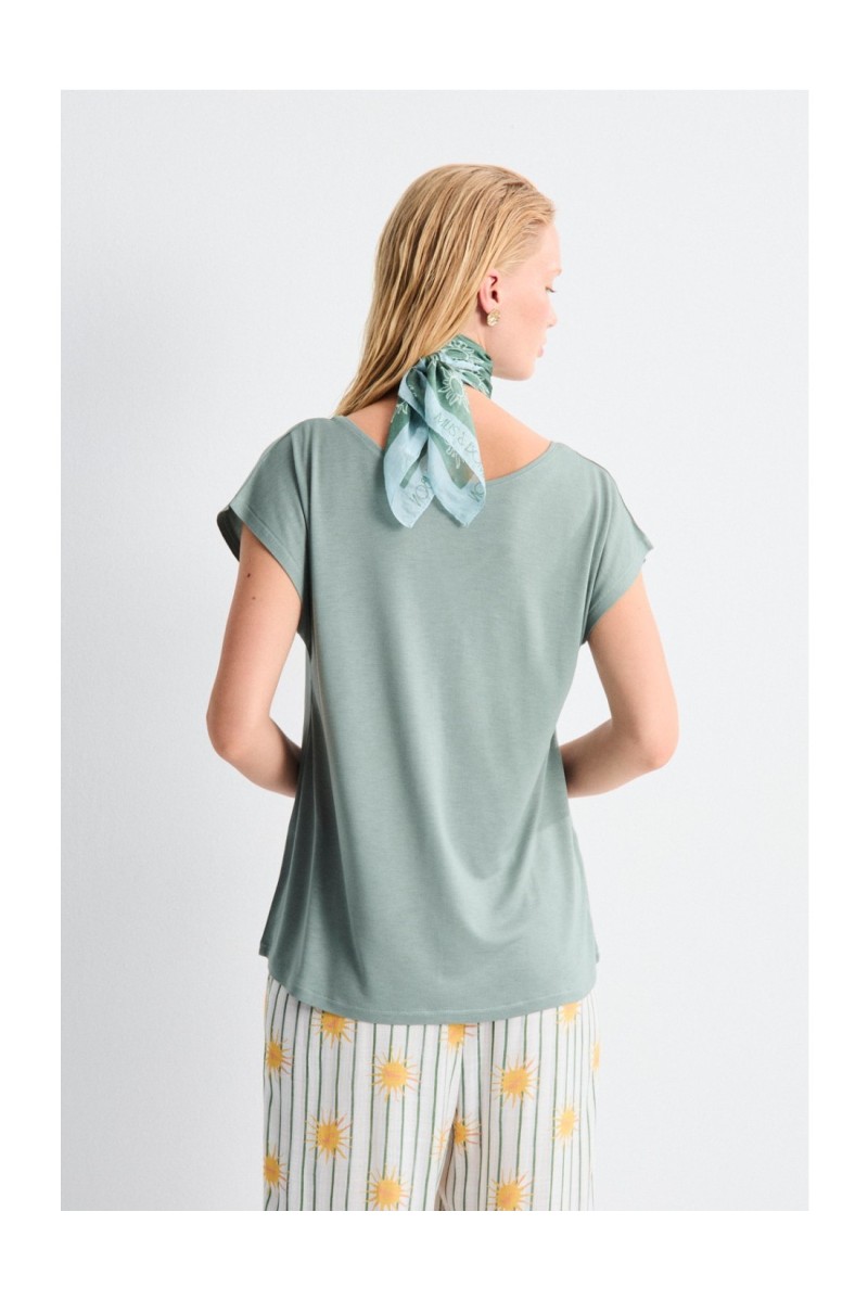 Camiseta Roxana Mus&Bombón Verde