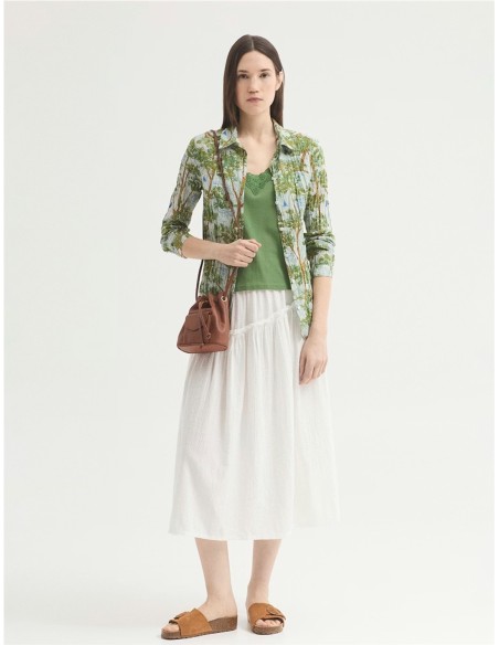 Falda Volante NiceThings Blanco