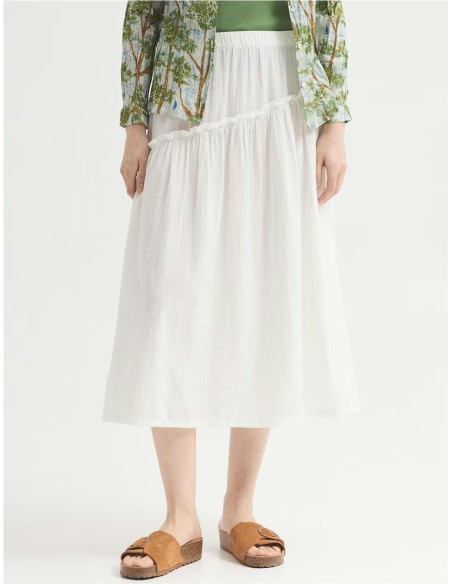 Falda Volante NiceThings Blanco