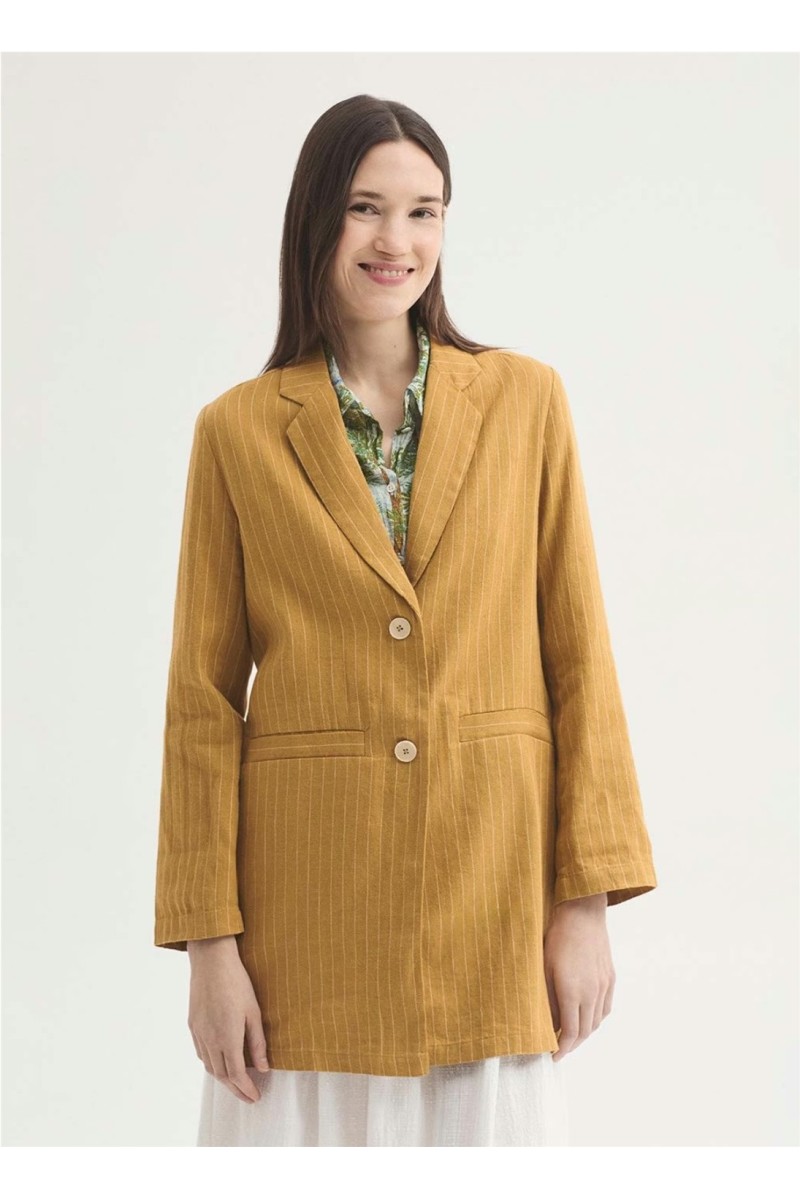 Blazer Rayas NiceThings Mostaza