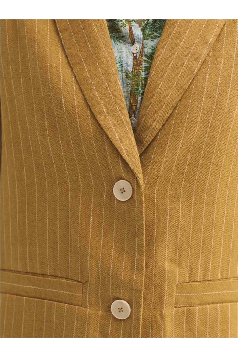 Blazer Rayas NiceThings Mostaza