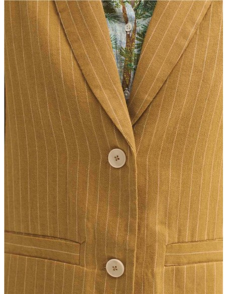 Blazer Rayas NiceThings Mostaza