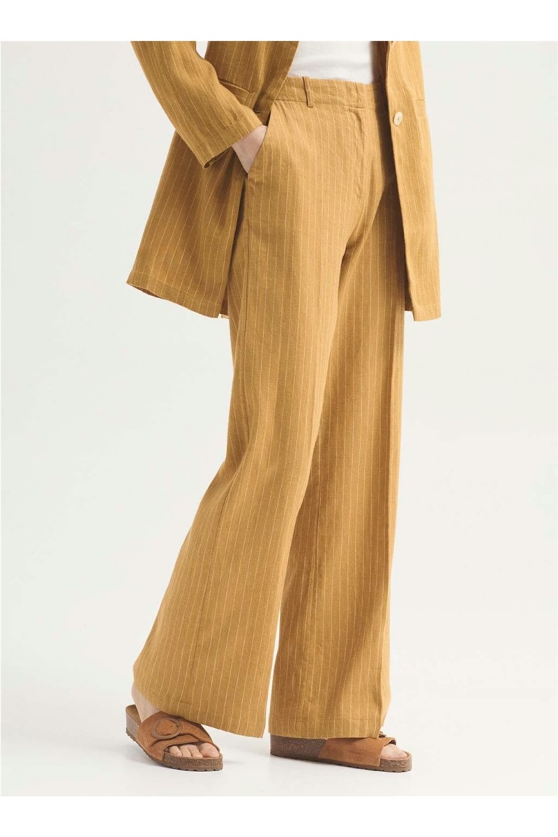 Pantalón Rayas NiceThings Mostaza