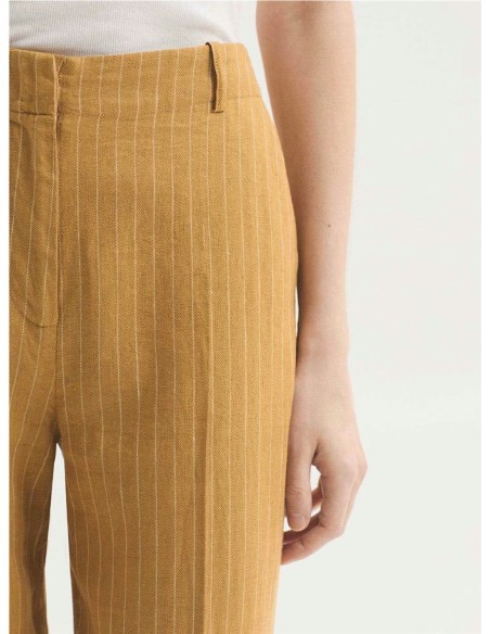 Pantalón Rayas NiceThings Mostaza