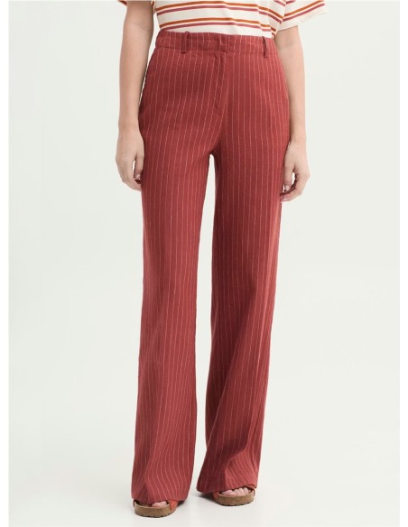 Pantalón Rayas NiceThings Rojo