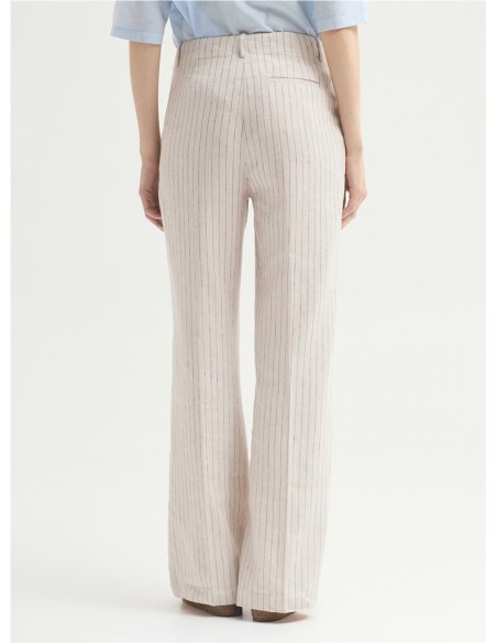 Pantalón Rayas NiceThings Crudo