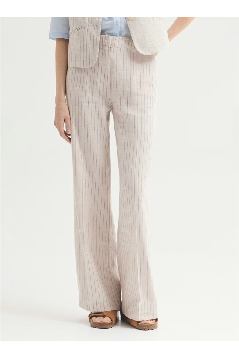 Pantalón Rayas NiceThings Crudo