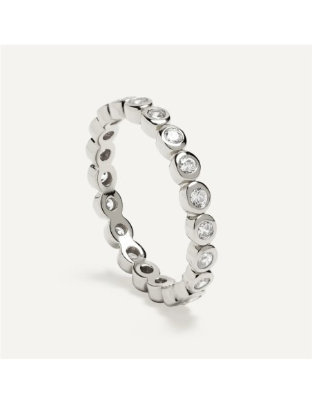 Anillo Aurora BlancaRomeo Plata