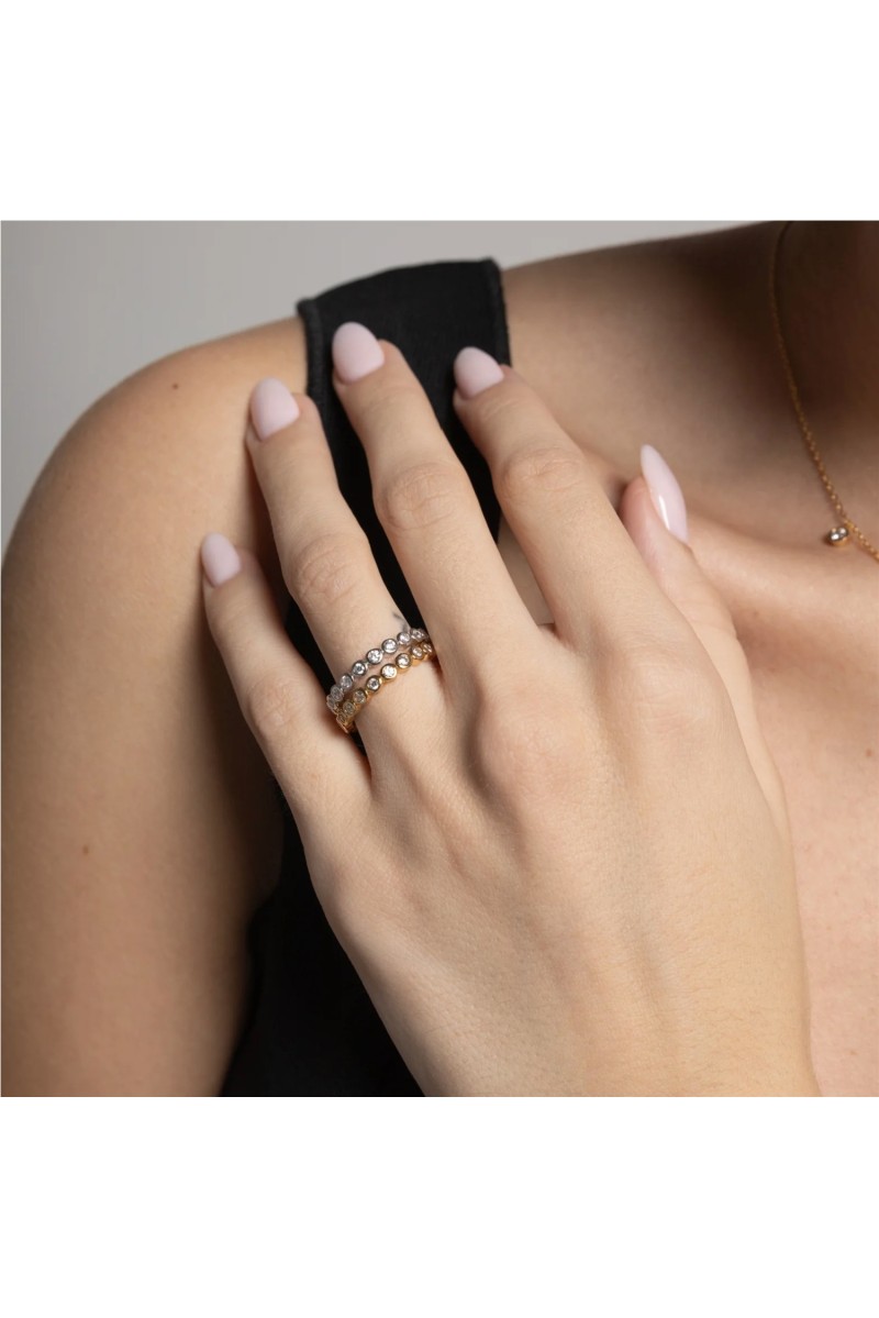 Anillo Aurora BlancaRomeo Plata 2