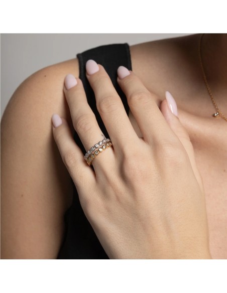 Anillo Aurora BlancaRomeo Plata