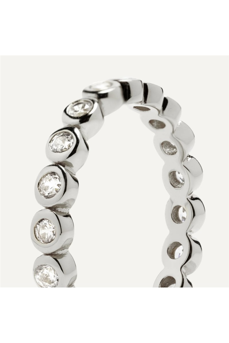 Anillo Aurora BlancaRomeo Plata