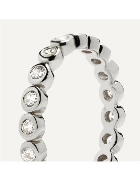 Anillo Aurora BlancaRomeo Plata