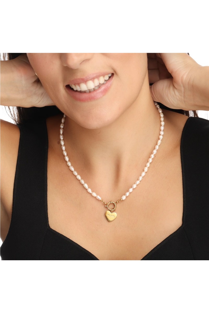 Collar Amor Perlas BlancaRomeo