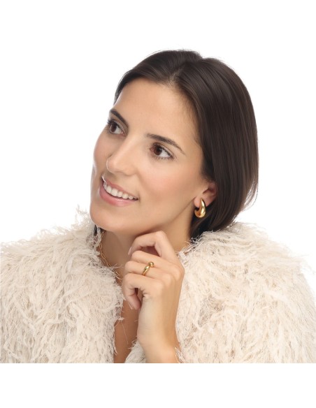 Pendientes Luna BlancaRomeo Oro