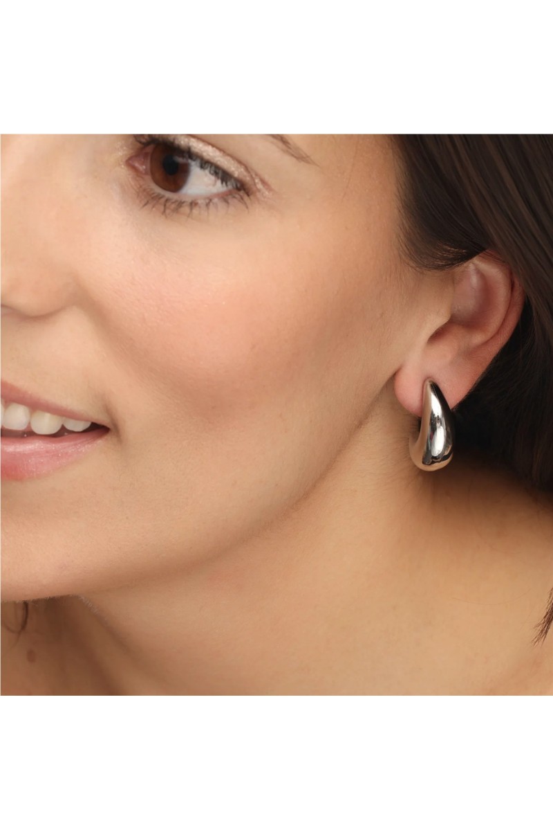 Pendientes Luna BlancaRomeo Plata