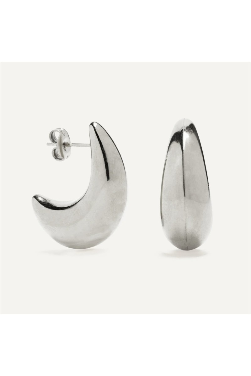 Pendientes Luna BlancaRomeo Plata