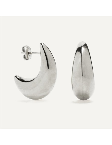 Pendientes Luna BlancaRomeo Plata