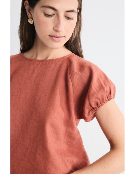 Blusa Amanece Mus&Bombón Teja