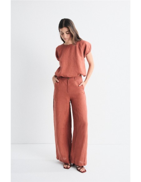 Blusa Amanece Mus&Bombón Teja