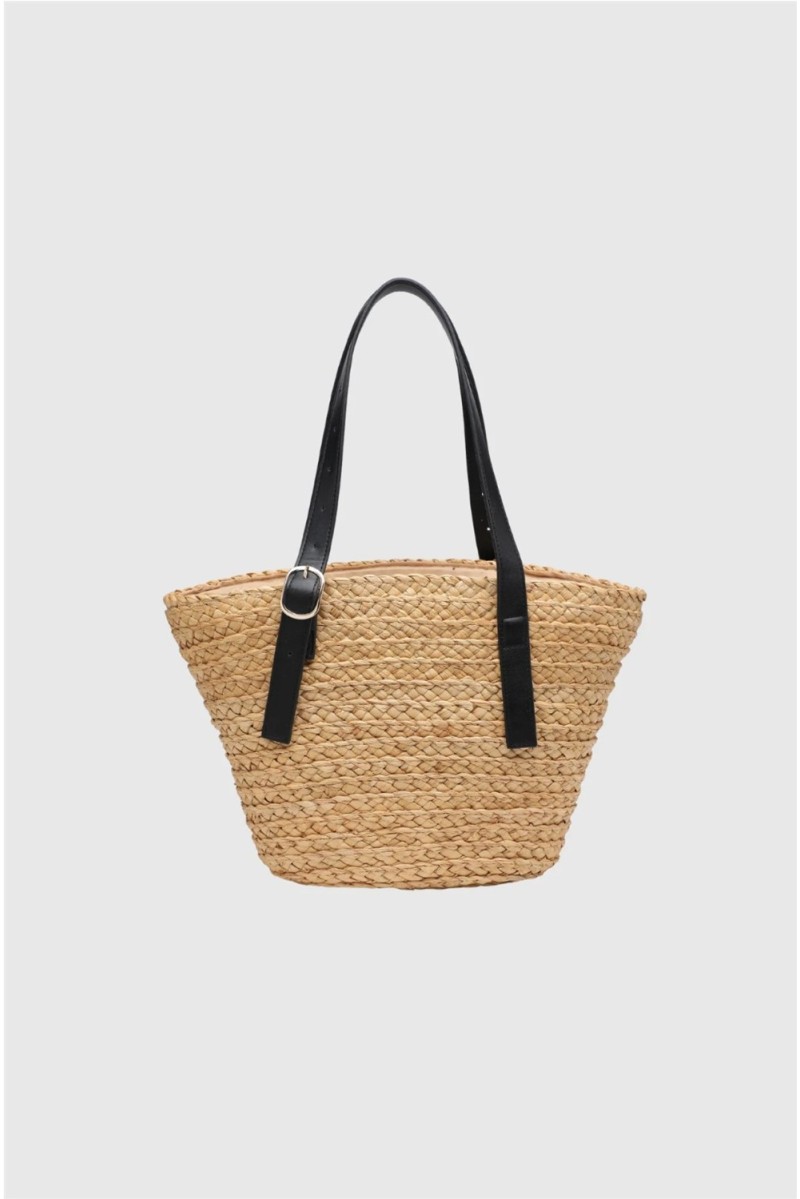 Capazo Rafia Negro