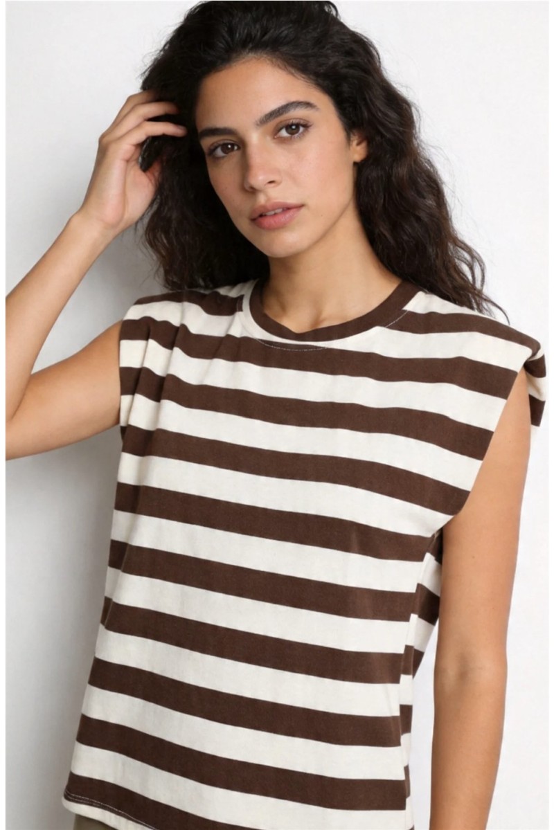 Camiseta Navi Marrón