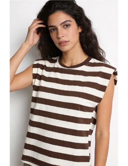 Camiseta Navi Marrón