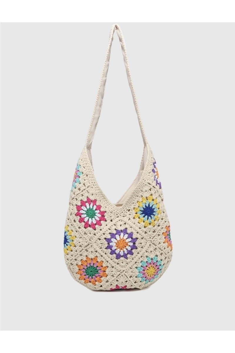 Bolso Crochet Flores